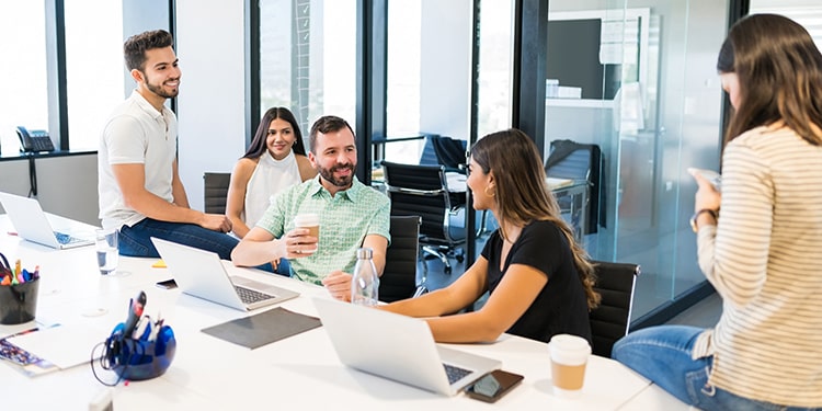 Positive work culture office